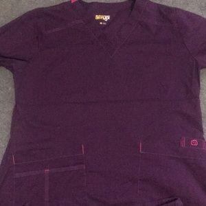 Medium purple scrub set